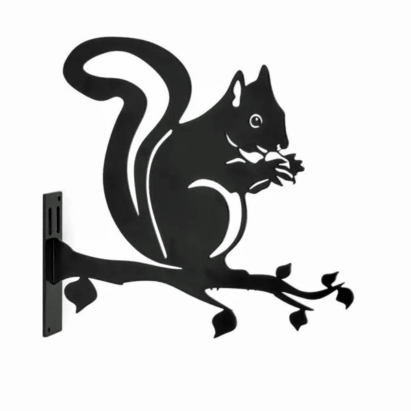 NEU Metallsilhouette Eichhörnchen (mit Klettverschluss)