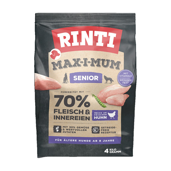 Rinti Max-i-Mum Trockenfutter Senior 4 kg getreidefrei