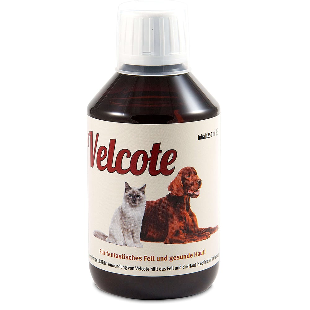 Grau Velcote 250 ml Haut und Fell Ergänzungsmittel Hunde Alles