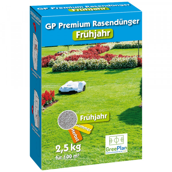 Greenplan GP Premium Rasendünger Frühjahr 30+5+6 2,5 kg für 100 m²