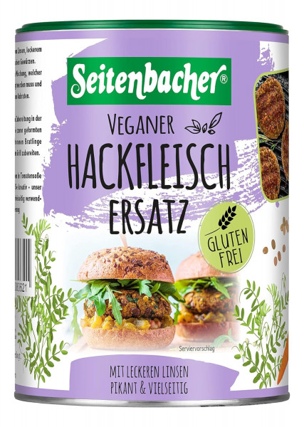 Seitenbacher Veganer Hackfleisch Ersatz aus Linsen 400 g glutenfrei