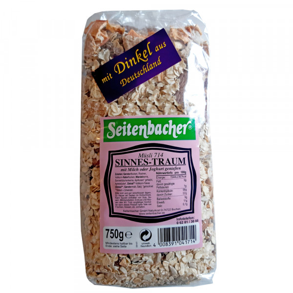 Seitenbacher 714 Sinnes-Traum 750 g lactosefrei MHD: 07/2024