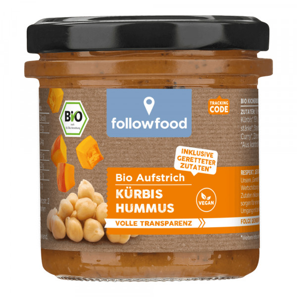 BIO Aufstrich Kürbis Hummus 135 g vegan