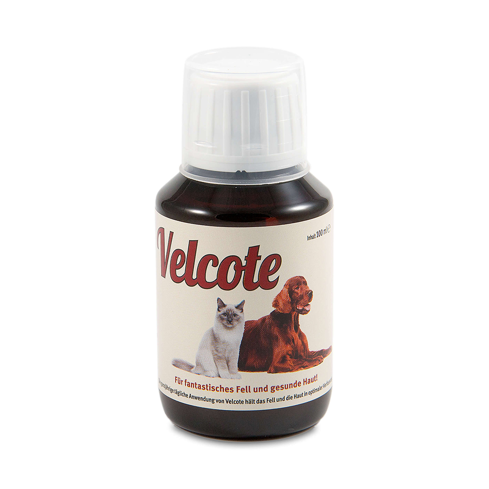 Grau Velcote 100 ml Haut und Fell Ergänzungsmittel Hunde Alles