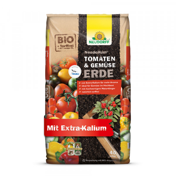 NeudoHum BIO Tomaten- und Gemüse Erde 40 Liter vom NABU empfohlen