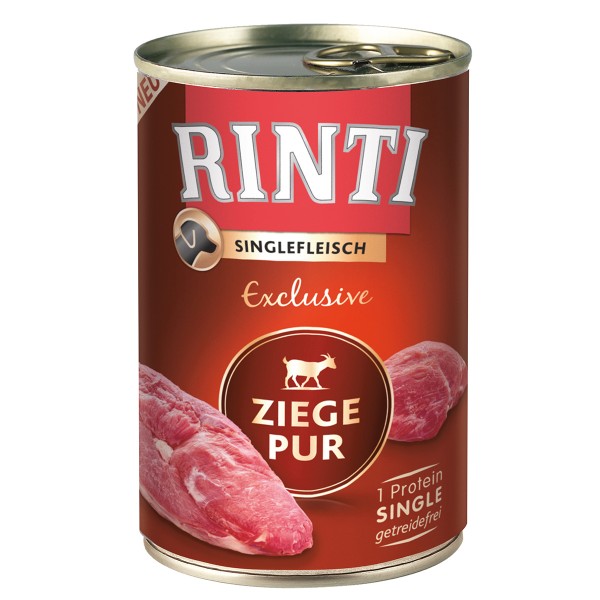 Rinti Singlefleisch Exclusive Ziege pur 400 g Dose