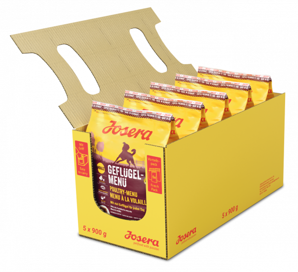 Josera Geflügel Menü 5 x 900 g (= 4,5 kg) getreidefrei