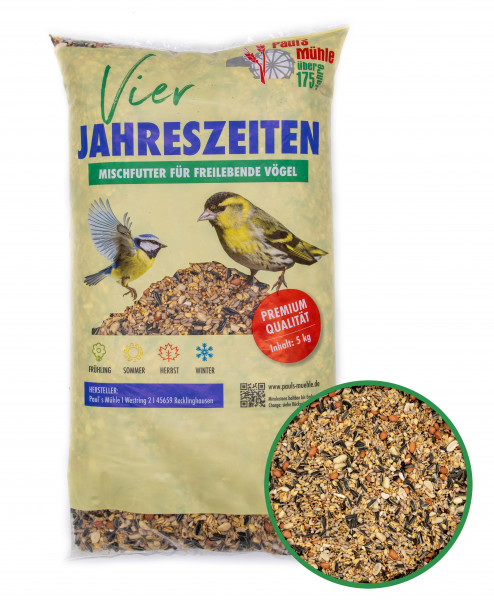 Pauls Mühle Wildvogelfutter 4-Jahreszeiten 5 kg